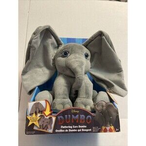 Disney DUMBO Fluttering Ears Peekaboo Elephant Plush Live Action Movie Brand New